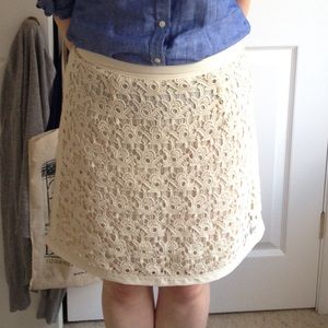 Ecru Lace Skirt